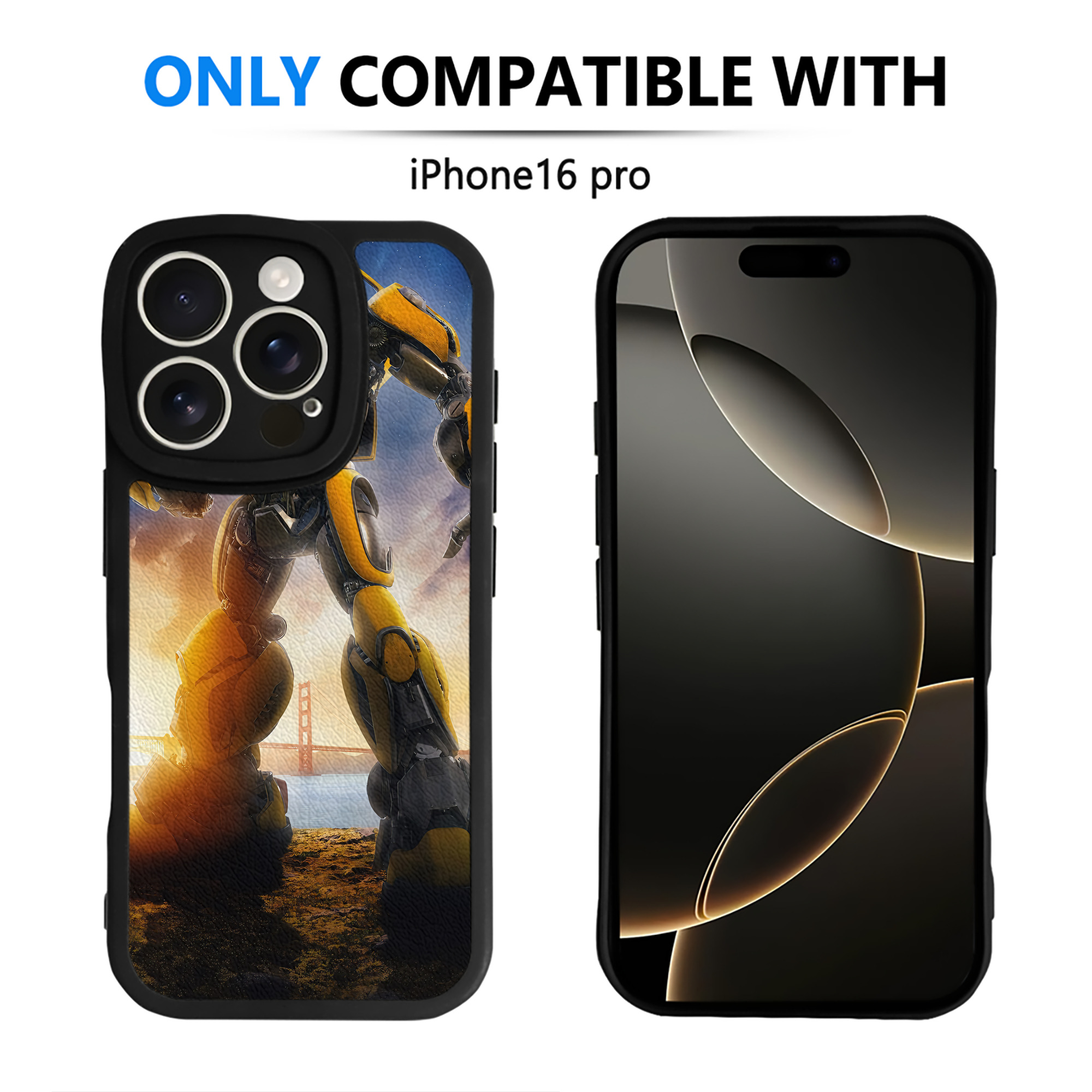 （画像用） Transformers トランスフォーマー 【iPhone 16シリーズ対応】シリコンスマホケース（レザー調） 材質：シリコン